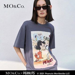 MO&Co. 史努比联名 MBA2TEE020 男女t恤