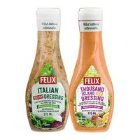 FELIX 菲力斯 沙拉酱组合装 370ml*2瓶（意式沙拉酱+千岛沙拉酱）
