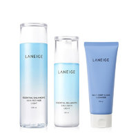 LANEIGE 兰芝 水衡清盈护肤套装 (净澈洁颜膏150ml+细肤水200ml+润肤乳120ml)