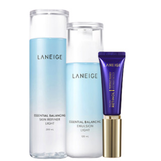 LANEIGE 兰芝 水衡清盈护肤套装 (细肤水200ml+润肤乳120ml+视黄醇眼霜15ml)