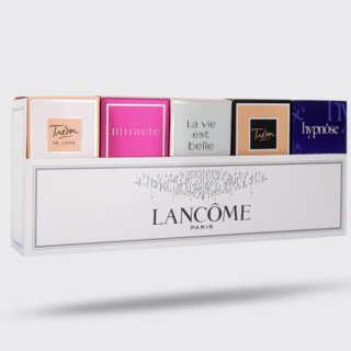 LANCOME 兰蔻 珍爱系列 女士浓香水小样礼盒 (珍爱EDP7.5ml+珍爱爱恋EDP5ml+奇迹EDP5ml+梦魅情迷EDP5ml+美丽人生EDP4ml)