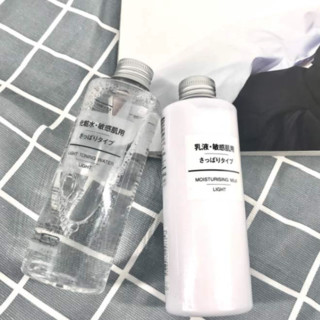 MUJI 无印良品 基础润肤护肤套装 (清爽型水200ml+清爽型乳液200ml)