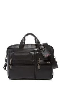 TUM 途明 Alpha T-Pass™' Medium Screen Laptop Slim Leather Briefcase