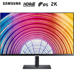 SAMSUNG 三星 S24A600NWC 23.8英寸显示器（2560×1440、75Hz、99%sRGB、HDR10）