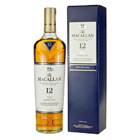MACALLAN 麦卡伦 苏格兰 单一麦芽威威士忌麦卡伦12年蓝钻双桶 700ml