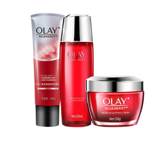 OLAY 玉兰油 新生塑颜系列护肤套装 (洁面乳125g+活能水150ml+金纯面霜50g+弹力眼霜15ml)