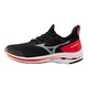 Mizuno 美津浓 Wave Rider Neo 中性跑鞋 J1GC207802 黑红 41