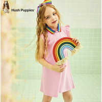 Hush Puppies 暇步士 女童彩虹休闲连衣裙