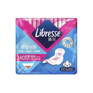 Libresse 薇尔 舒适V感系列日夜卫生巾组合套装 (日用24cm*16片+夜用32cm*8片+护垫15cm*32片)
