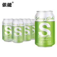 依能 苏打水 汽水 柠檬味 气泡水  310ml*6罐 饮料