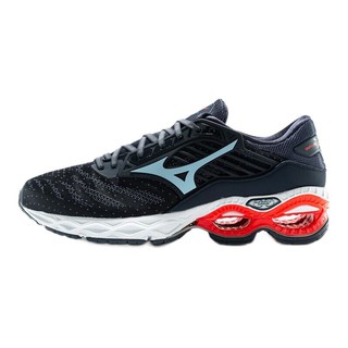 Mizuno 美津浓 Wave Creation 22 中性跑鞋 J1GC210120 灰白红 39