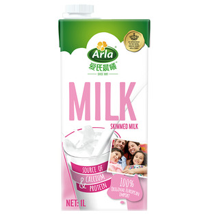 Arla 脱脂纯牛奶 1L*12盒