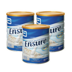 ENSURE 成人蛋白质营养奶粉 850g 香草味 3罐装