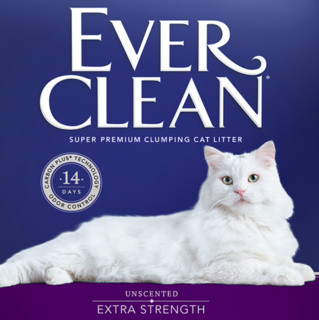 EVER CLEAN 铂钻 紫标 膨润土猫砂 11.3kg 清香