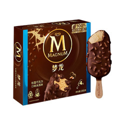 MAGNUM 梦龙 和路雪 梦龙 松露巧克力口味 冰淇淋家庭装 65g*4支