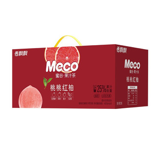 香飘飘 Meco蜜谷 果汁茶 桃桃红柚味 400ml*8杯