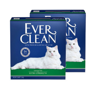 Ever Clean 铂钻 绿标 膨润土猫砂 11.3kg*2盒