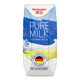 Weidendorf 德亚 低脂高钙牛奶 200ml*24盒