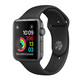 Apple 苹果 Watch Series 3 智能手表S3 GPS+蜂窝网络款 38毫米深空灰色铝金属表壳 黑色运动型表带