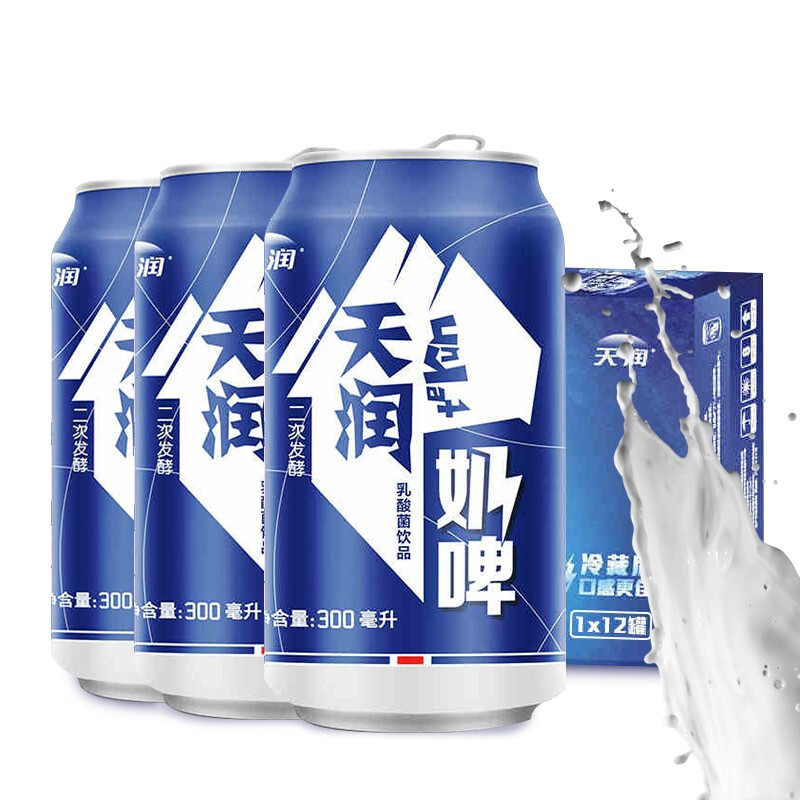 京东自营 天润奶啤300ml*24罐 72.44元