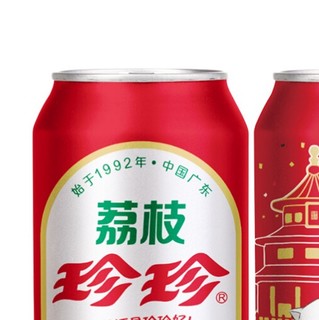 珍珍 碳酸饮料 荔枝味 330ml*24听