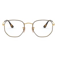 Ray-Ban 雷朋 0RX64482945 金色底雪茄色金属眼镜框+1.56折射率 防蓝光镜片