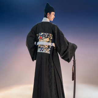 重回汉唐特色女装 重回汉唐灵猊明制汉服补服男原创正品全套圆领袍中国风非古装春秋 L 预售 黑色圆领袍 报价价格评测怎么样 什么值得买