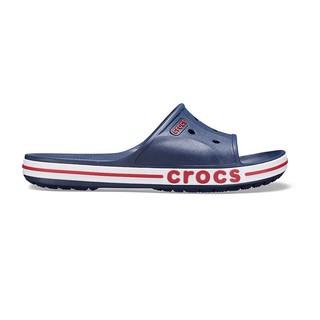 crocs 卡骆驰 一字拖贝雅卡骆班凉拖 情侣款运动休闲拖鞋205392 深蓝/辣椒红-4CC