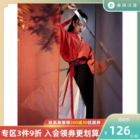 重回汉唐 原创汉服女青竹影改良对襟袄裙中国风汉元素春秋季非古装