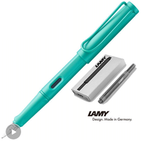 LAMY 凌美 狩猎者系列钢笔 海水蓝F尖+T10黑色墨水胆