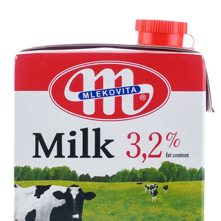 MLEKOVITA 妙可 3.2%蛋白 全脂纯牛奶 500ml*12盒