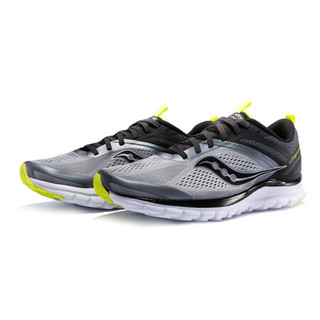 saucony 索康尼 LITEFORM MILES 男子跑鞋 S40007-2 灰/黑/柠檬黄 44