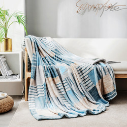 J.ZAO 京东京造 北欧风小盖毯 100*140cm 法兰绒毯 薄毛毯 空调毯 毯子夏 午睡毯