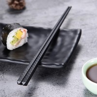 筷の語 竹席纹合金筷子 10双装