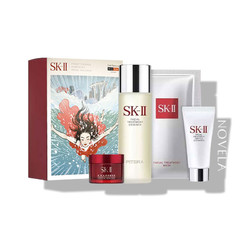 SK-II 黑卡限量护肤四件套装（神仙水75ml+大红瓶霜15ml+洁面乳20ml+前男友面膜1片）