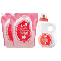 B&B 保宁 婴儿衣物洗涤剂 1500ml+两件2100ml补充装