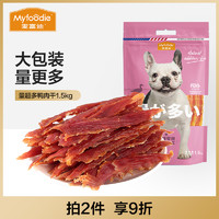 Myfoodie 麦富迪 狗零食 宠物零食肉干肉条成犬幼犬通用训狗奖励零食 量超多鸭肉干1.5kg