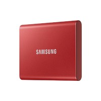 Prime会员：SAMSUNG 三星 T7 USB 3.2 Gen 2 移动固态硬盘 Type-C 2TB 火星红