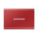 SAMSUNG 三星 T7 移动固态硬盘 500GB 红色 typc c接口 读取速度1050MS/s 金属机身