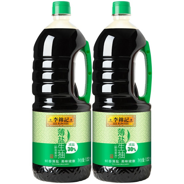 今日必买：李锦记 薄盐生抽 1.52kg*2
