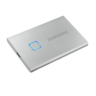SAMSUNG 三星 T7 Touch USB 3.2 移动固态硬盘 Type-C 500GB 时尚银