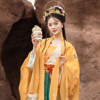 花朝记 汉服刺绣斜挎毛绒奶茶杯套