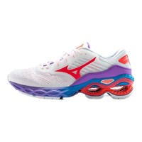 Mizuno 美津浓 Wave Creation 22 女子跑鞋 J1GD210166 白色/红色/蓝色 39