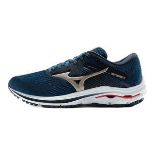 Mizuno 美津浓 Wave Inspire 17 男子跑鞋 J1GC214442 蓝白 42