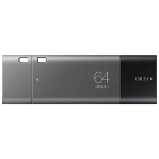 SAMSUNG 三星 DUO Plus USB 3.1 U盘 深灰色 64GB Type-C/USB双口