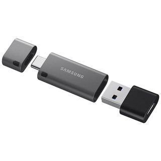 SAMSUNG 三星 DUO Plus USB 3.1 U盘 深灰色 256GB Type-C/USB双口