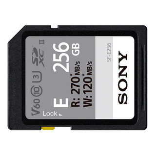 SONY 索尼 E系列 SF-E256 SD存储卡 256GB（UHS-II、V60、U3）