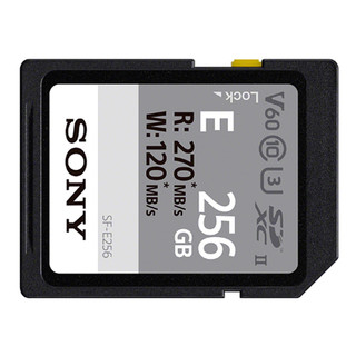 SONY 索尼 E系列 SF-E256 SD存储卡 256GB（UHS-II、V60、U3）