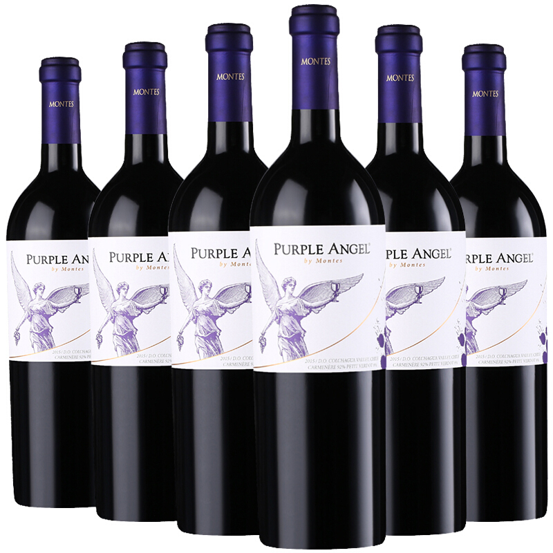 montes 蒙特斯 天使秘密 紫天使 干红葡萄酒 750ml*6瓶