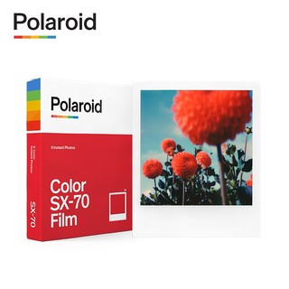 官方Polaroid宝丽来拍立得相纸SX-70彩色相纸胶片相机8张21年2月 白框